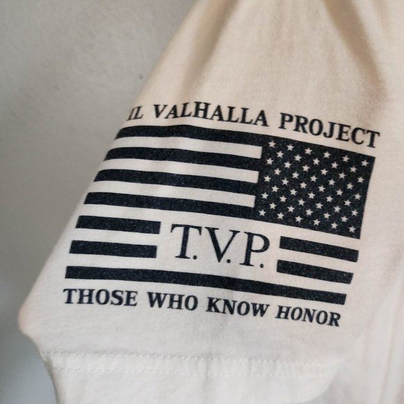 EUC Til Valhalla Project T-Shirt Home of the Free Because of the Brave Patriotic - Picture 4 of 6